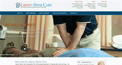 Desktop Screenshot of libertyspinecare.com